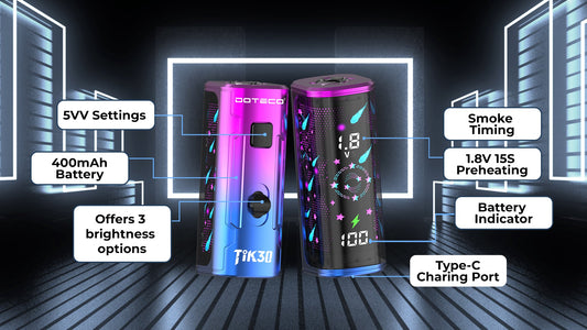 DOTECO TIK30 Starry Sky 510 Thread Battery - 400mAh Vape Cartridge