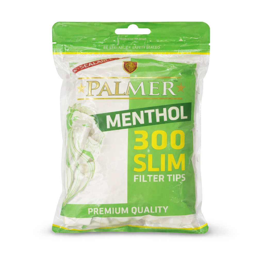 Palmer Mint Menthol Cotton Filter Tips - 300 Tips