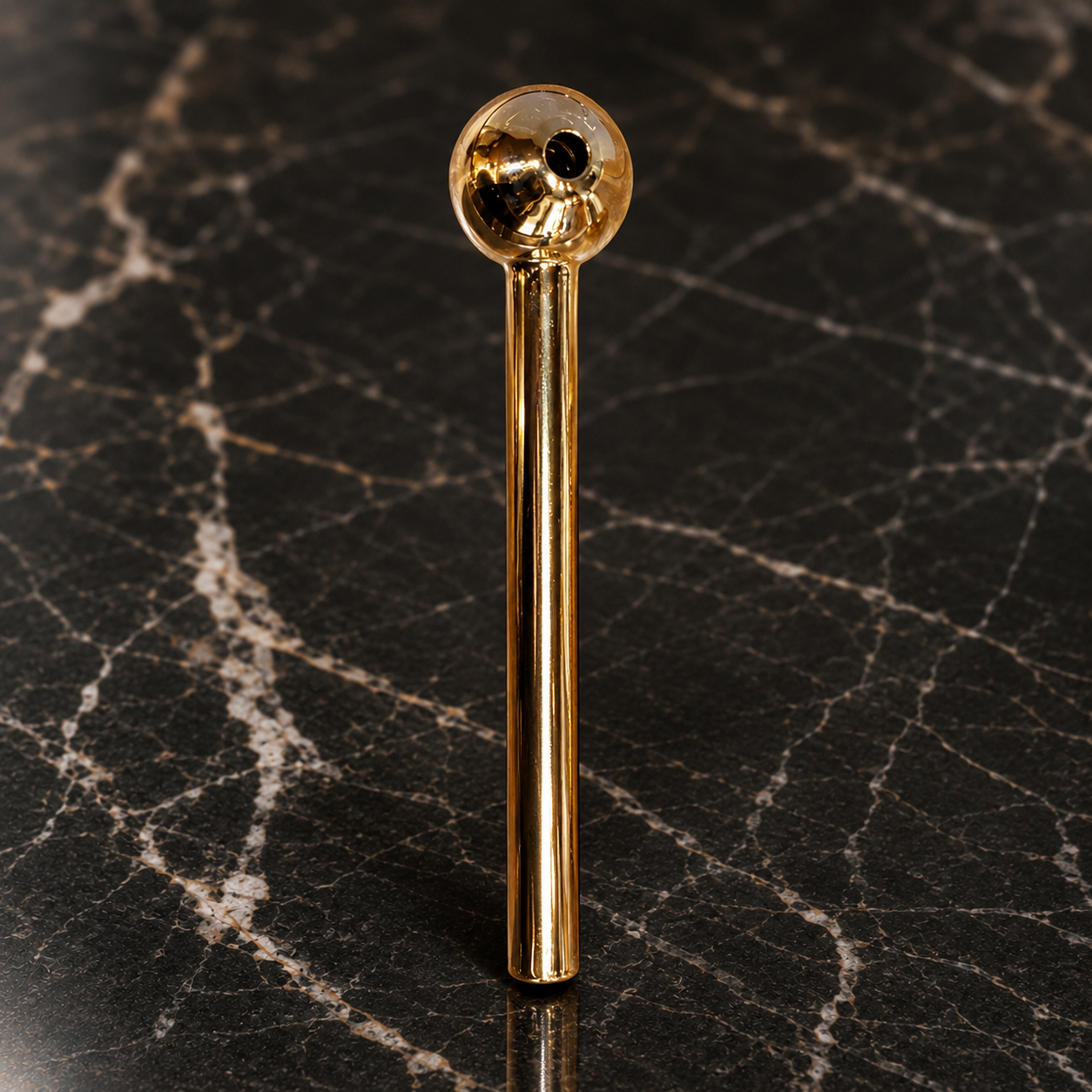 Gold Borosilicate Hand Glass Pipe Oil Burner β 4 & 6 inch