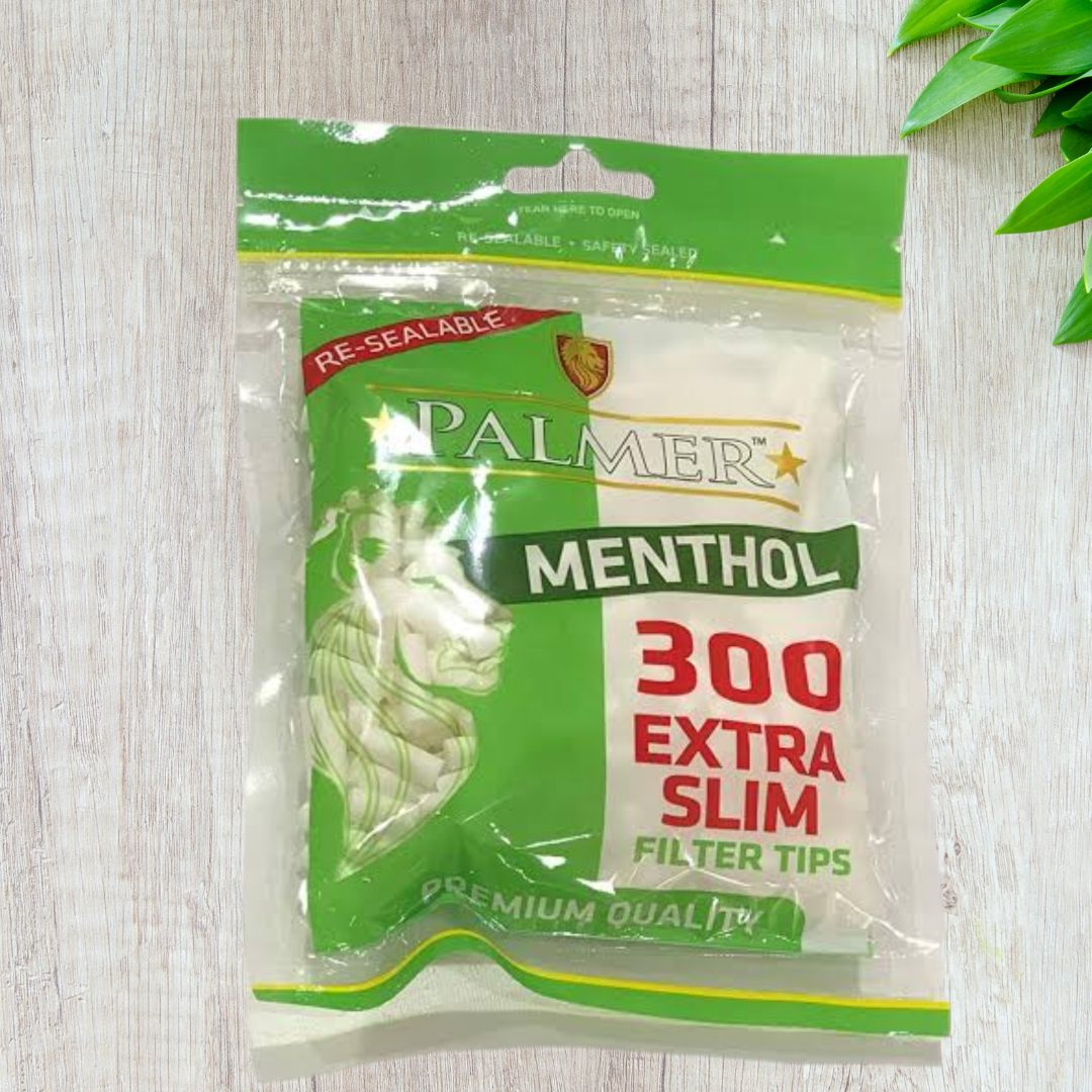 Palmer Slim Mint/Menthol Cotton Filter Tips - 300 Tips