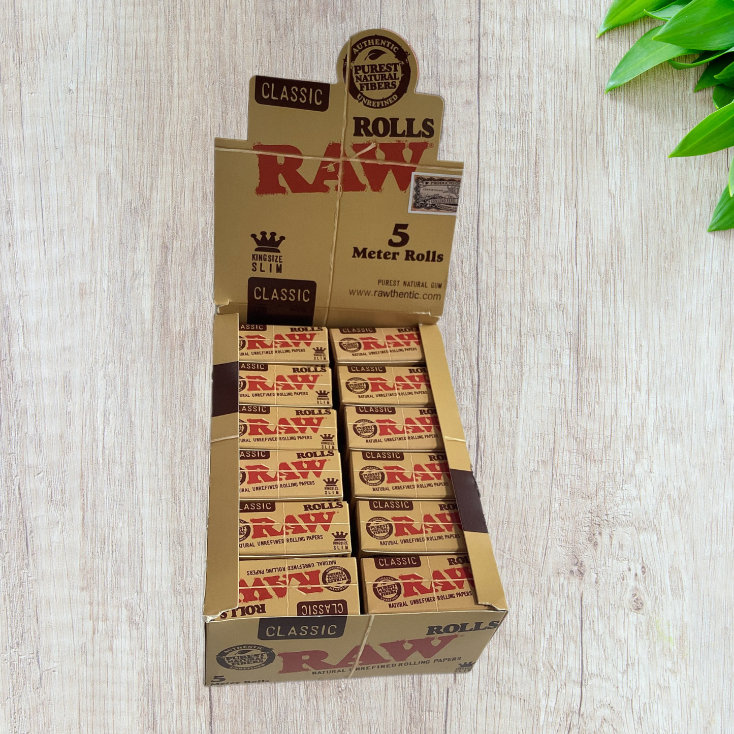 RAW Classic Brown King Size Slim 5m Roll Rolling Papers