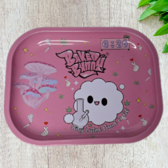 Baked Bunny Metallic Rolling Tray - Mini