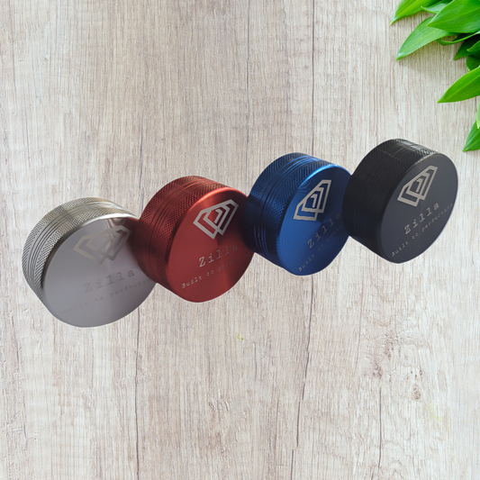 Zilla Alloy 55mm ( Small Size) Herb Metallic Grinder - 2 Part