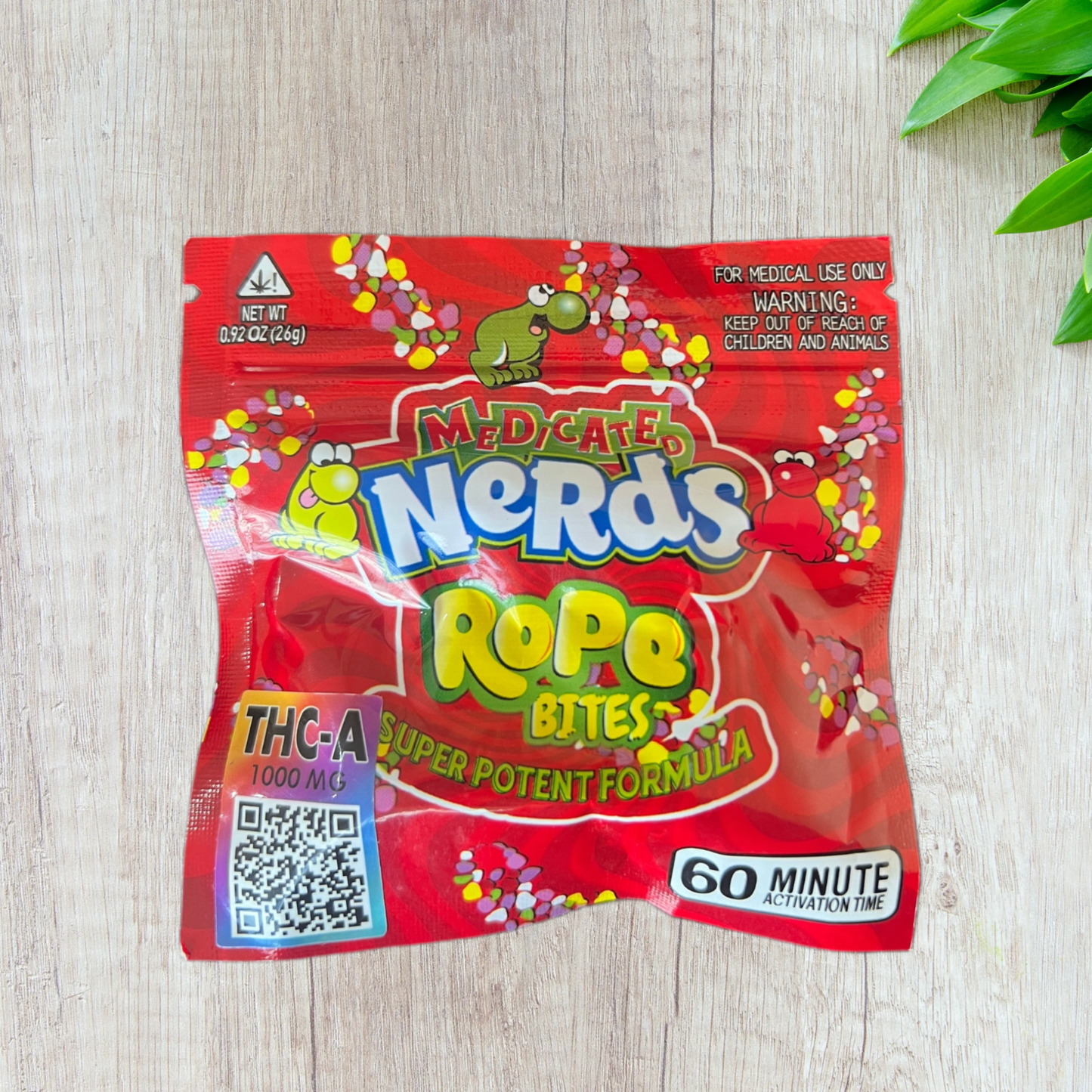 Medicated Big Chewy Nerds Gummies - 1000mg THCA