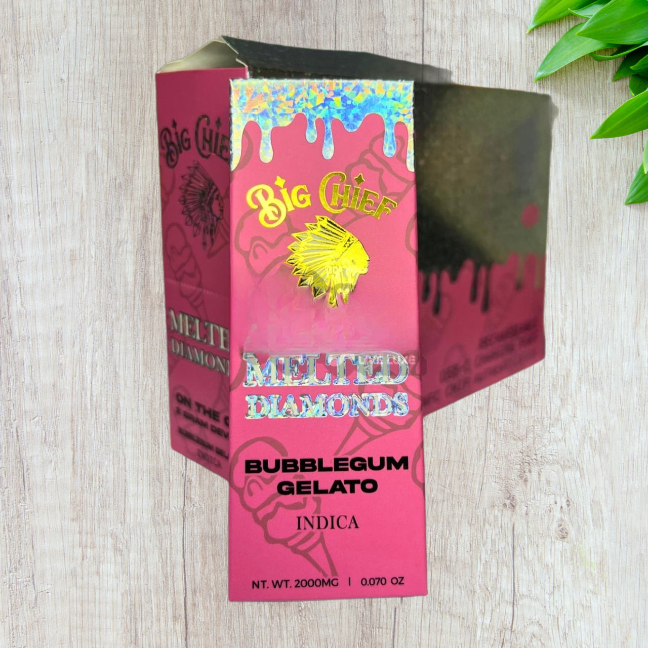 Big Chief Melted Diamonds Disposable Vape Cartridge 2g 2000mg