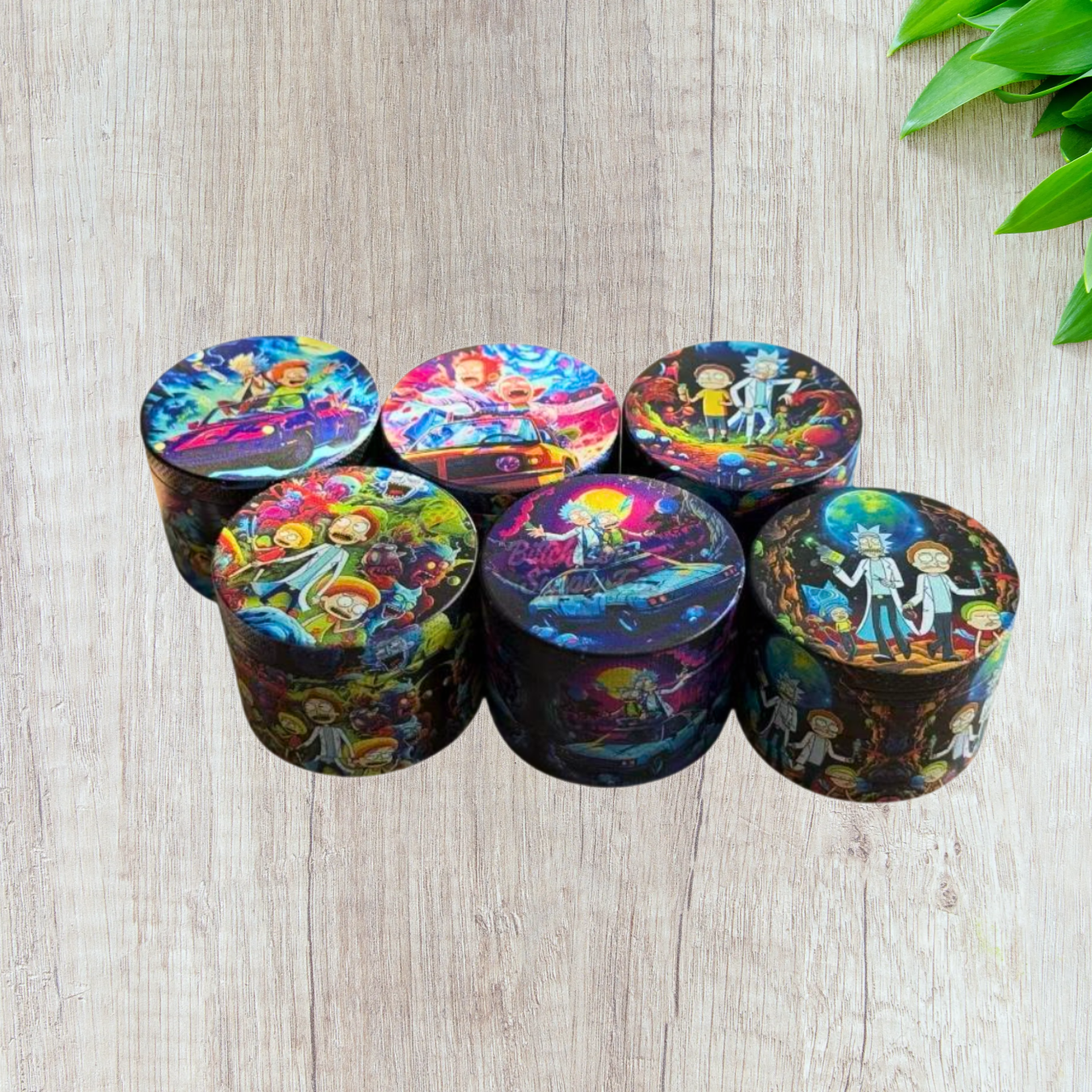 Rick & Morty 4 Layer Alloy Metallic Grinder - 63mm ( Medium Size)