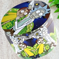 Rick & Morty 4 Layer Alloy Metallic Grinder - 63mm ( Medium Size)