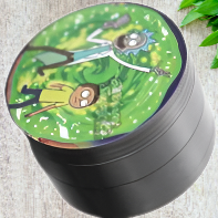 Rick & Morty 4 Layer Alloy Metallic Grinder - 63mm ( Medium Size)
