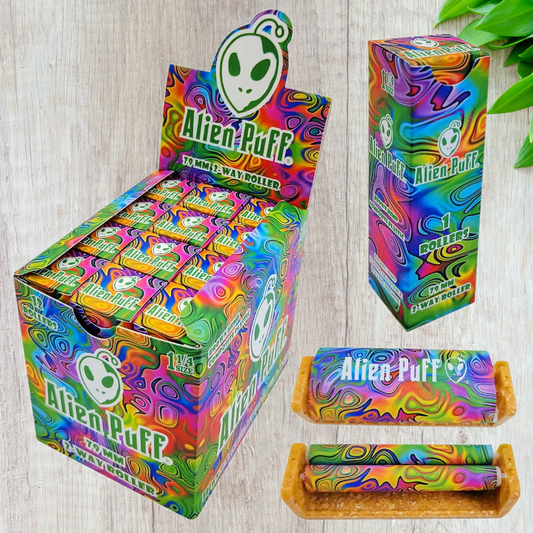 Alien Puff Hemp Plastic Rolling Machine 1 1/4 Size - 79mm