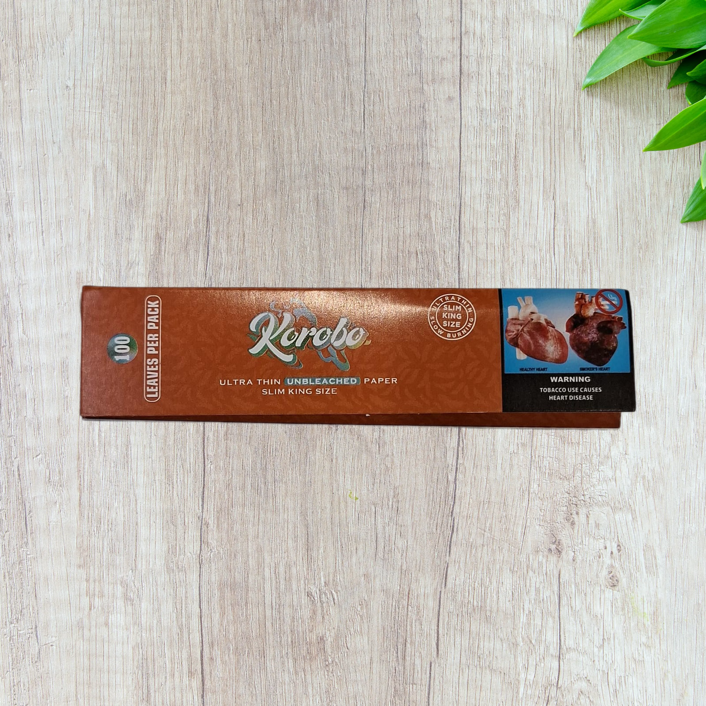 Korobo Brown King Size Rolling Papers - 85 Leaves