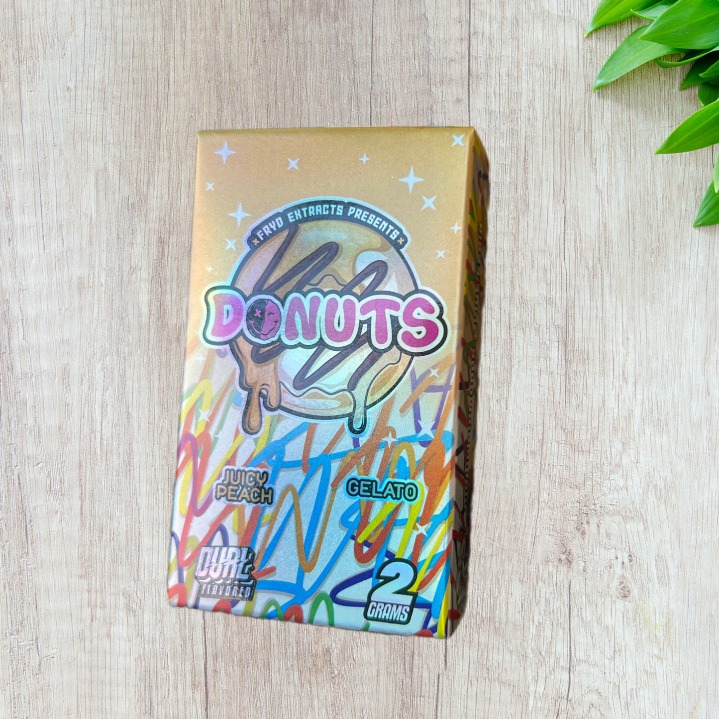 Dual Fryd Donuts Disposable Vape Cartridge 2G β Live Diamonds + Live Resin