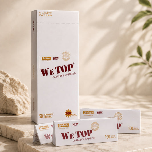 WeTop White Regular Queen Size Rolling Paper - 100 Leaves