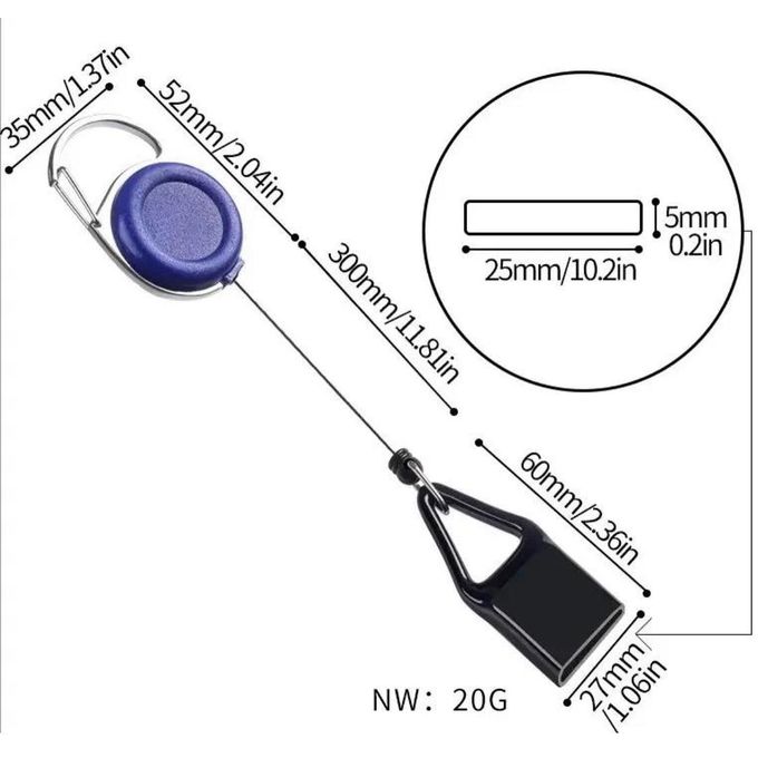 Standard BIC® Retractable Lighter Leash