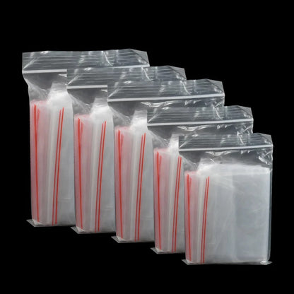 Clear Ziplock Resealable Airtight Vacuum Storage Food Grade Bags