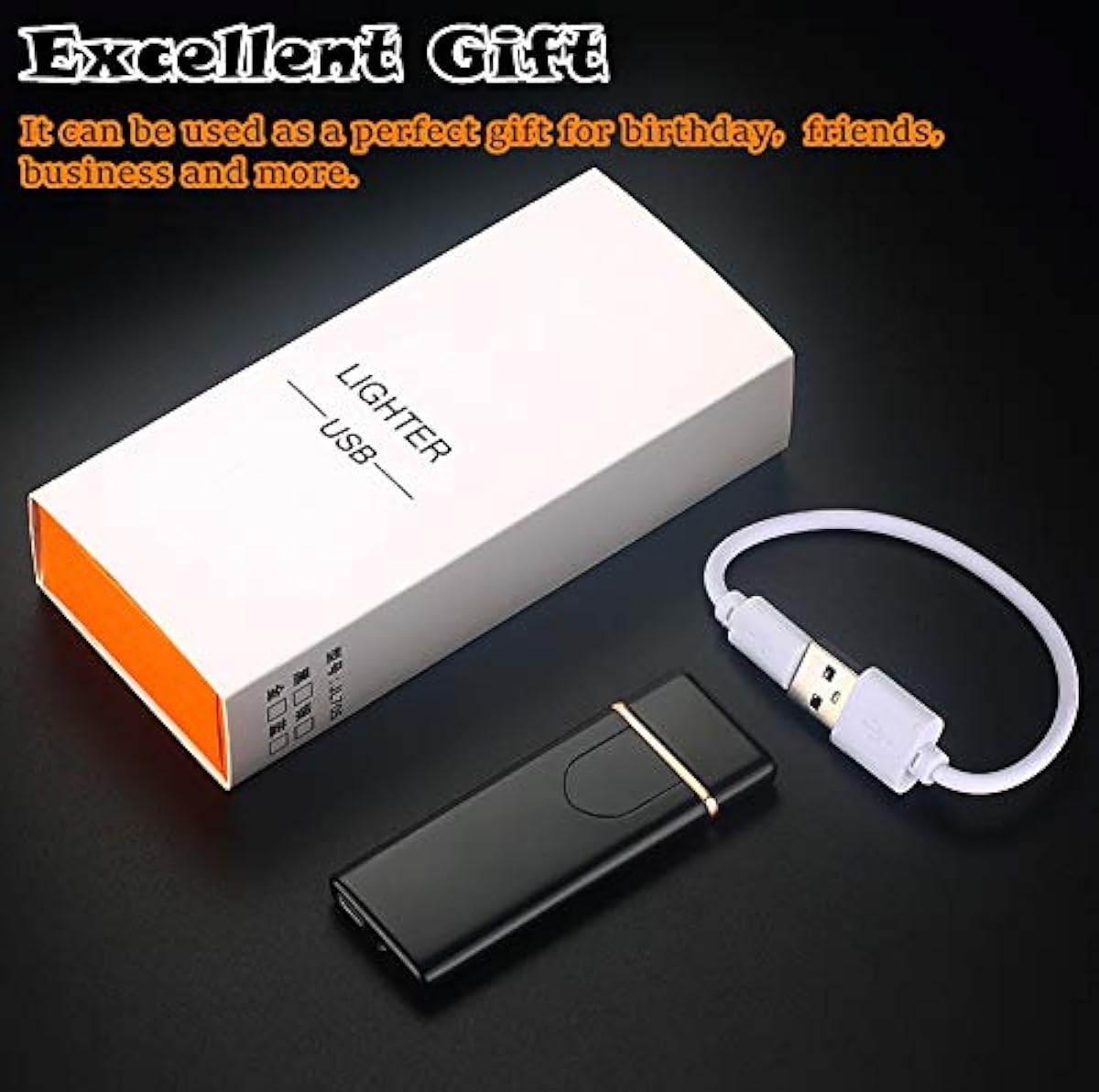 USB Rechargeable Dual Arc Electric Lighter – Windproof Plasma Flameless