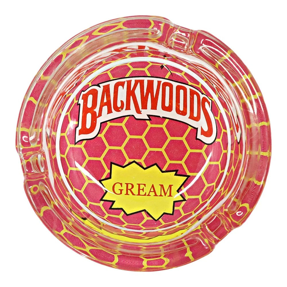 Backwoods 66mm Round Glass Ashtray