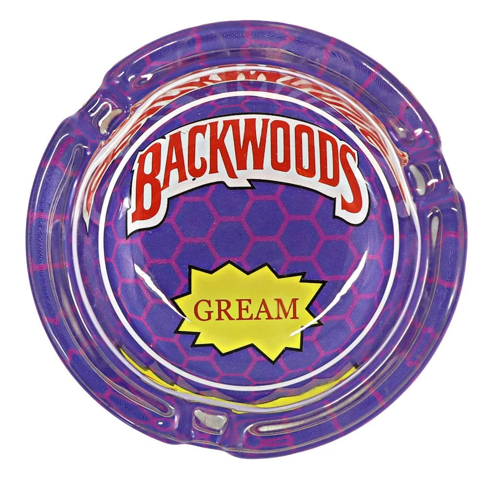 Backwoods 66mm Round Glass Ashtray