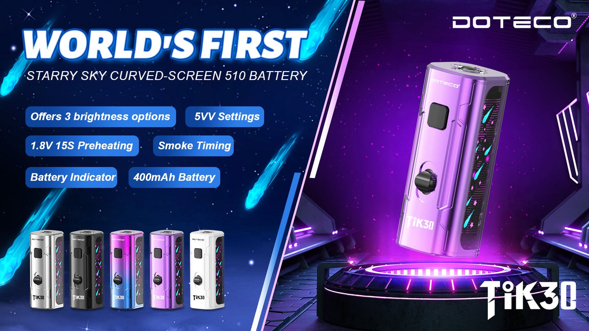 DOTECO TIK30 Starry Sky 510 Thread Battery - 400mAh Vape Cartridge