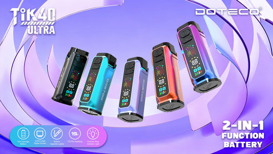 DOTECO Tik40 ULTRA 510 Thread Vape Cartridge Battery & Lighter