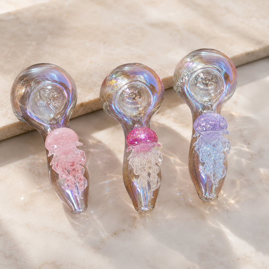 Octopus Handcrafted Glass Pipe - 6 inch