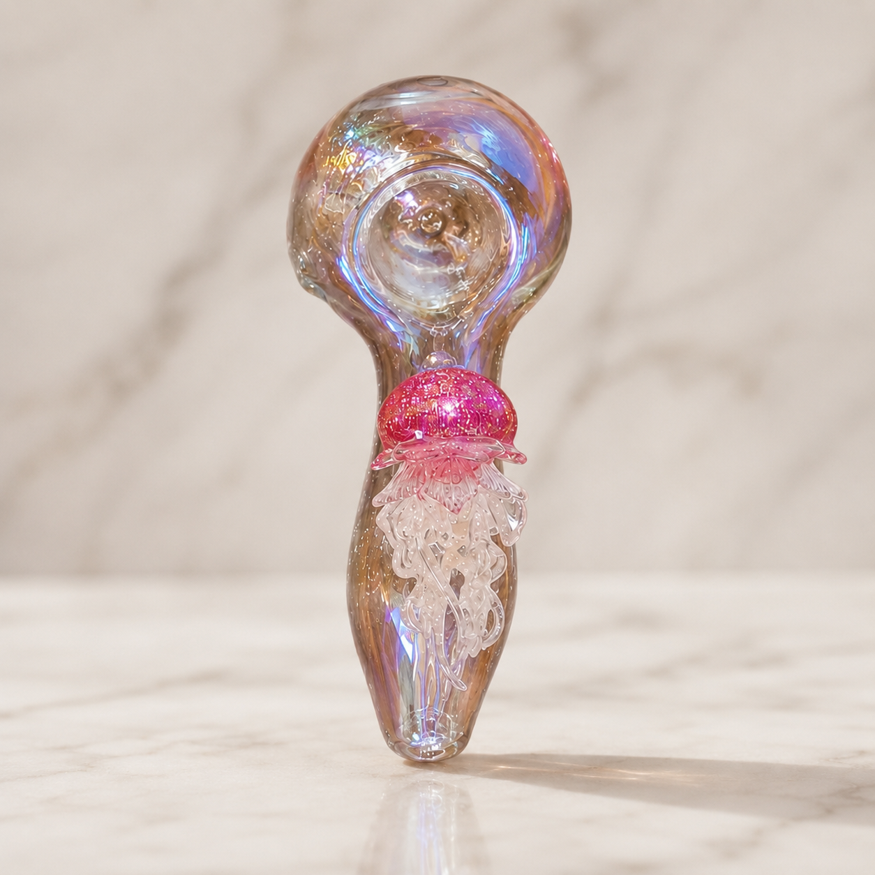 Octopus Handcrafted Glass Pipe - 6 inch