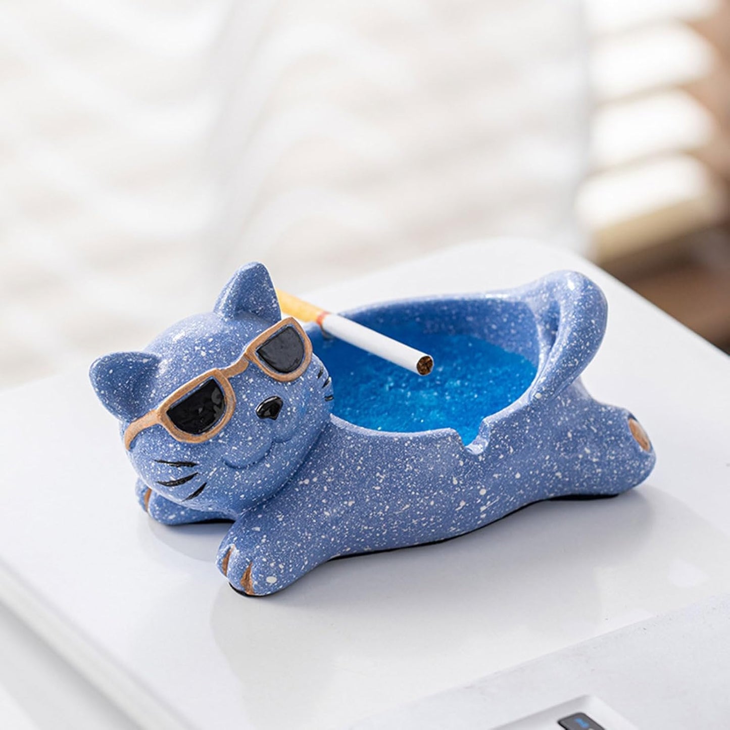 Classic Ceramic Tabletop Ashtray
