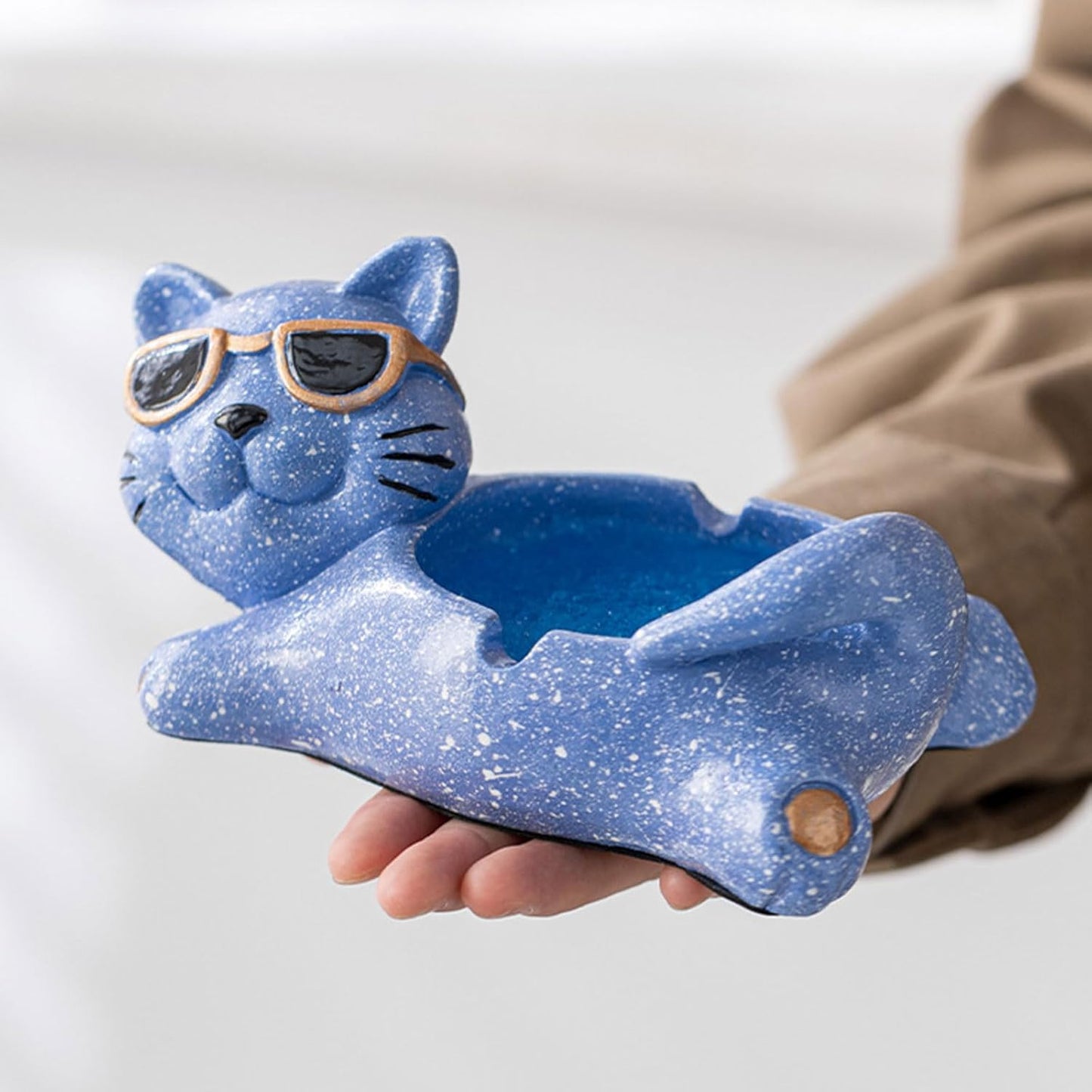 Classic Ceramic Tabletop Ashtray