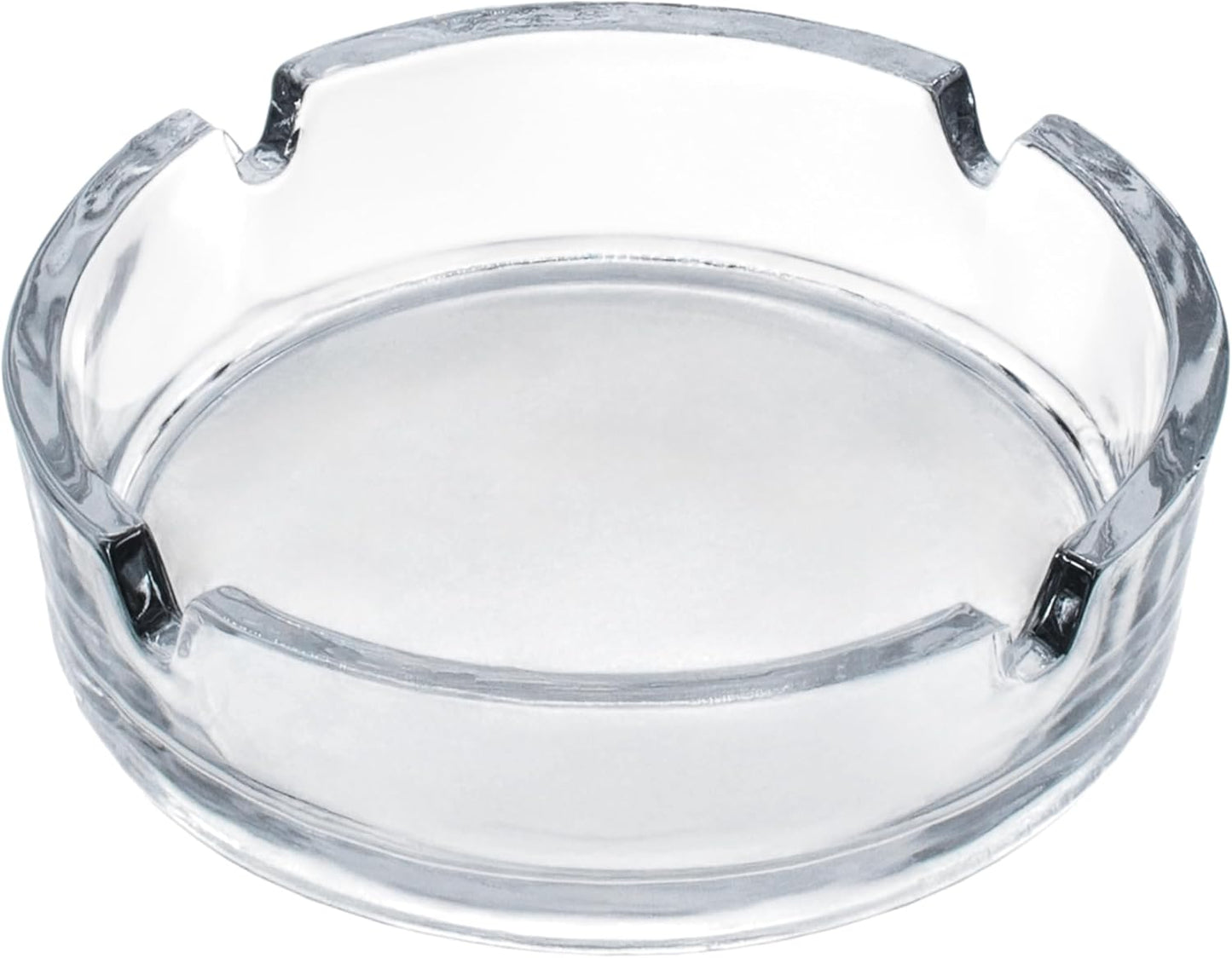 Classic Clear Round Glass Ashtray 90mm – Tabletop Ash Tray