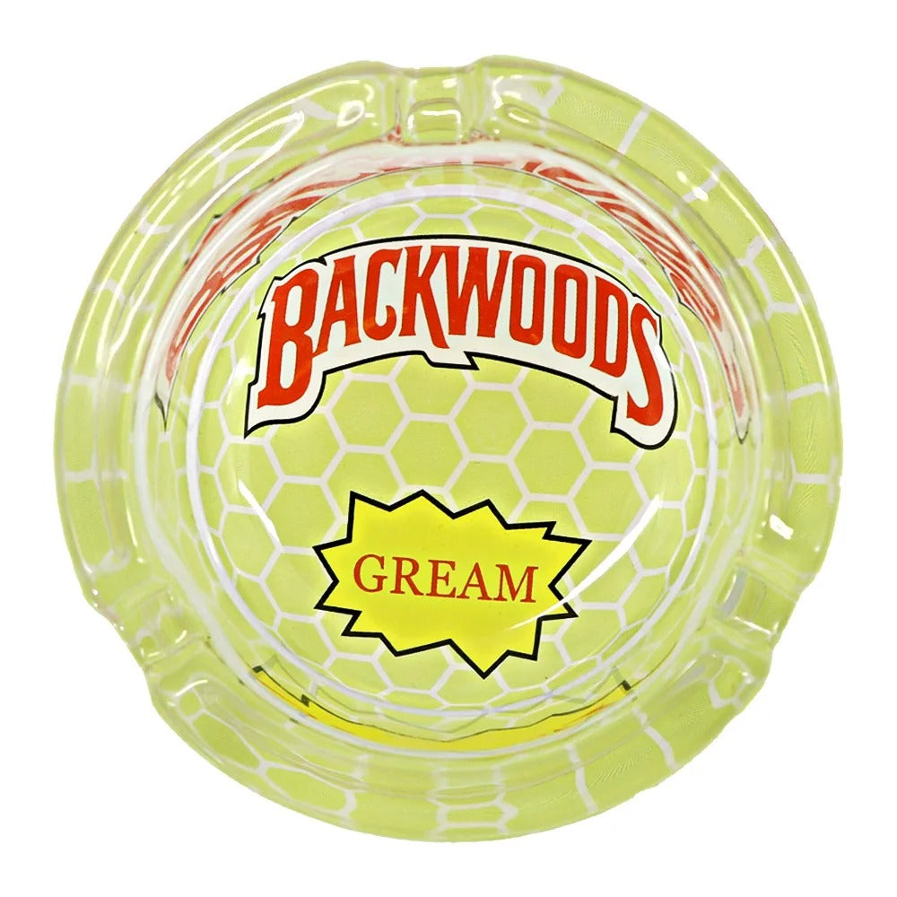 Backwoods 66mm Round Glass Ashtray