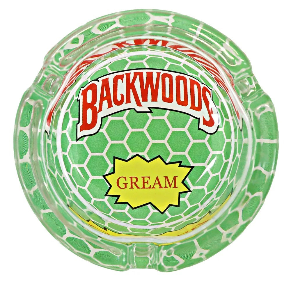 Backwoods 66mm Round Glass Ashtray