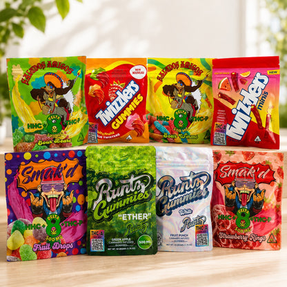 Assorted Pack THCa Fruit Gummies – 1000mg