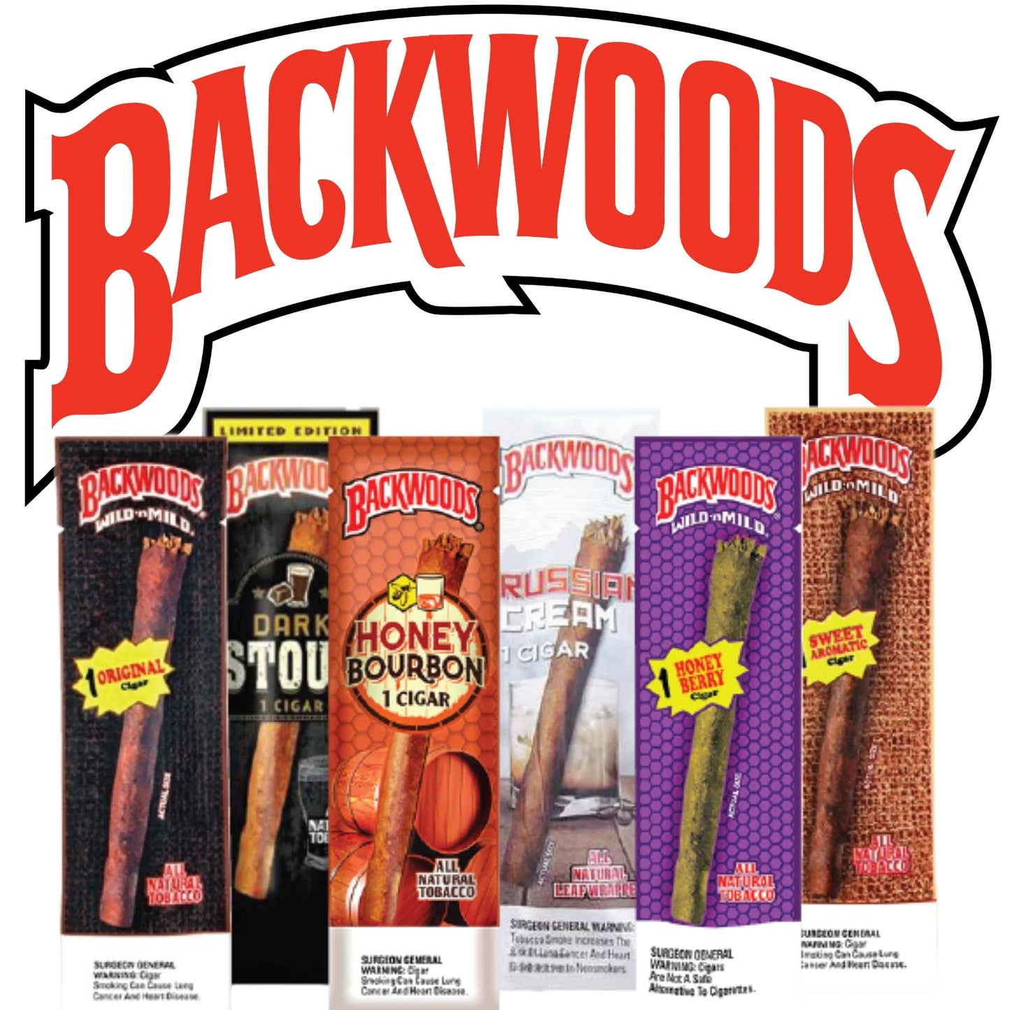 Backwoods Leaf Wrapper Cigars /  Cigarillos - 1 Pack (Single)