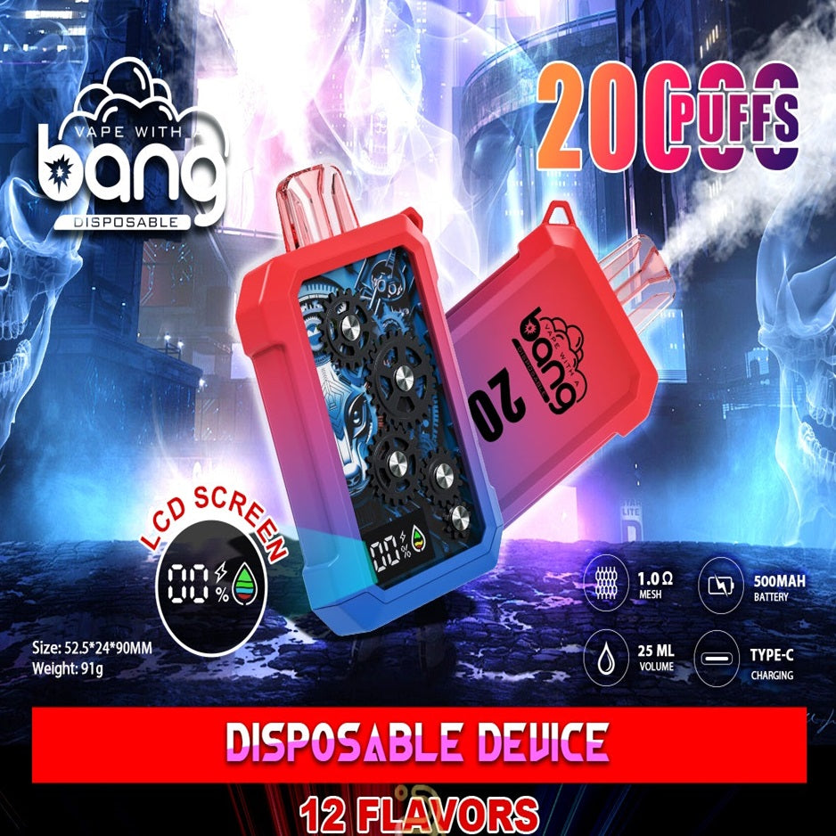 Bang Metal Gears 20000: 20K Puffs Disposable Nic Vape