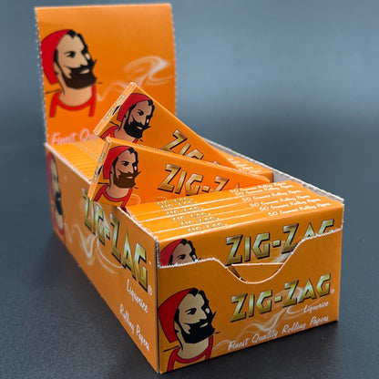 Zig-Zag Liquorice Dark Brown Chocolate Rolling Papers Regular Size