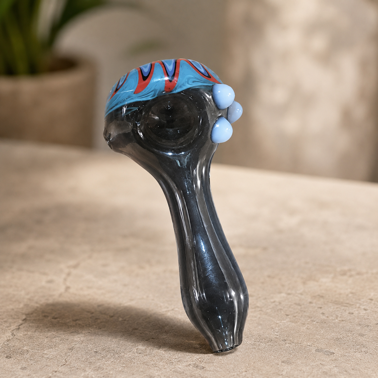 Fancy 5" Heavy Hand Glass Pipe
