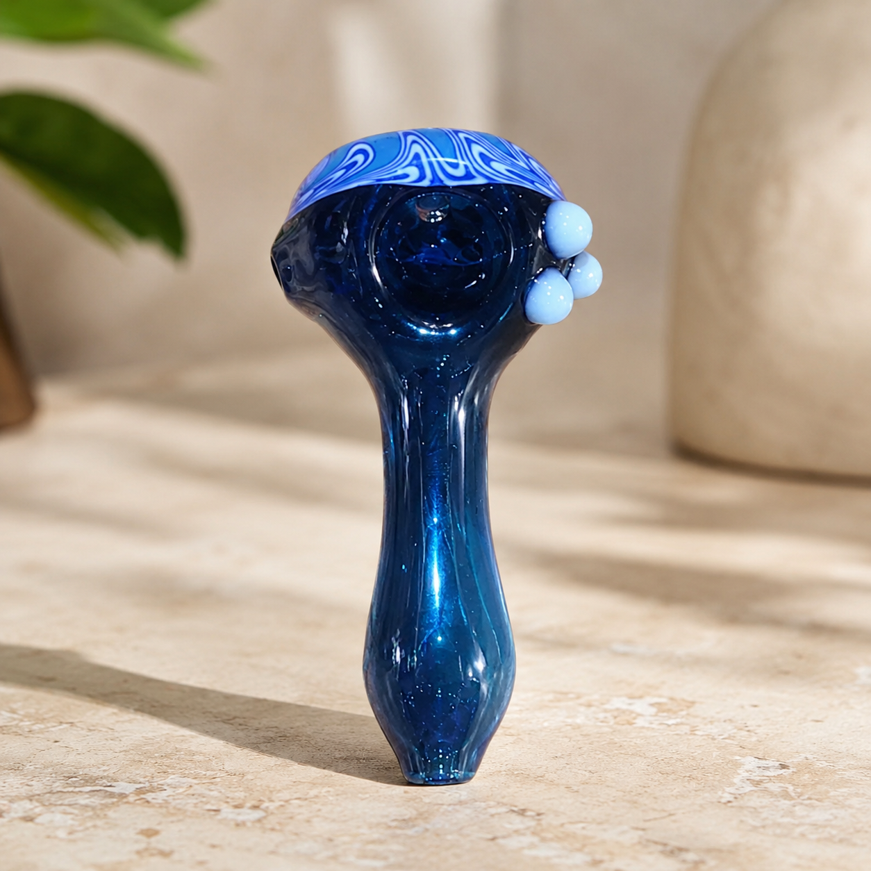 Fancy 5" Heavy Hand Glass Pipe