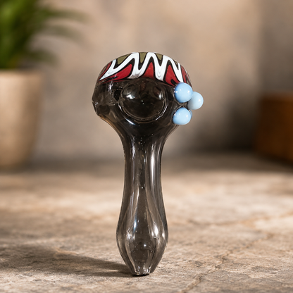 Fancy 5" Heavy Hand Glass Pipe