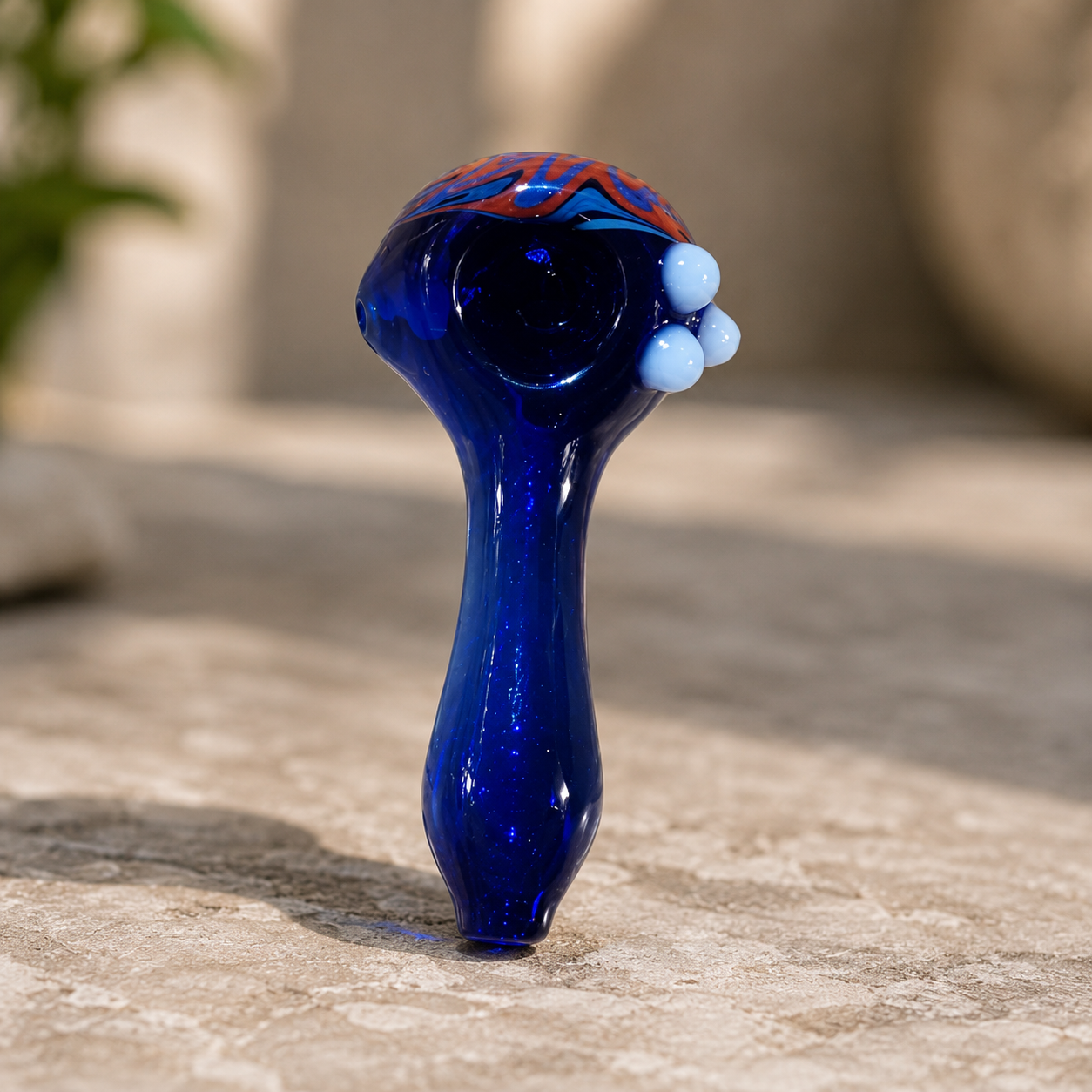 Fancy 5" Heavy Hand Glass Pipe