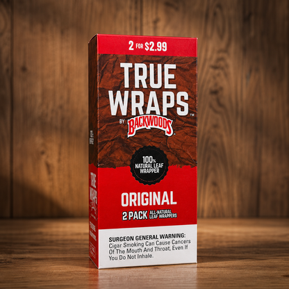 True Wraps by Backwoods - Leaf Wrapper - 2 pack