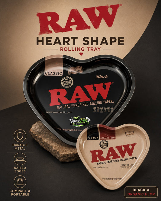 RAW Metallic Heart Shape Rolling Tray