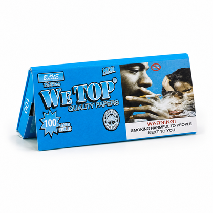Wetop 1 1/4 Size Mixed Colored (Blue, Green, Purple & Pink) Rolling Paper