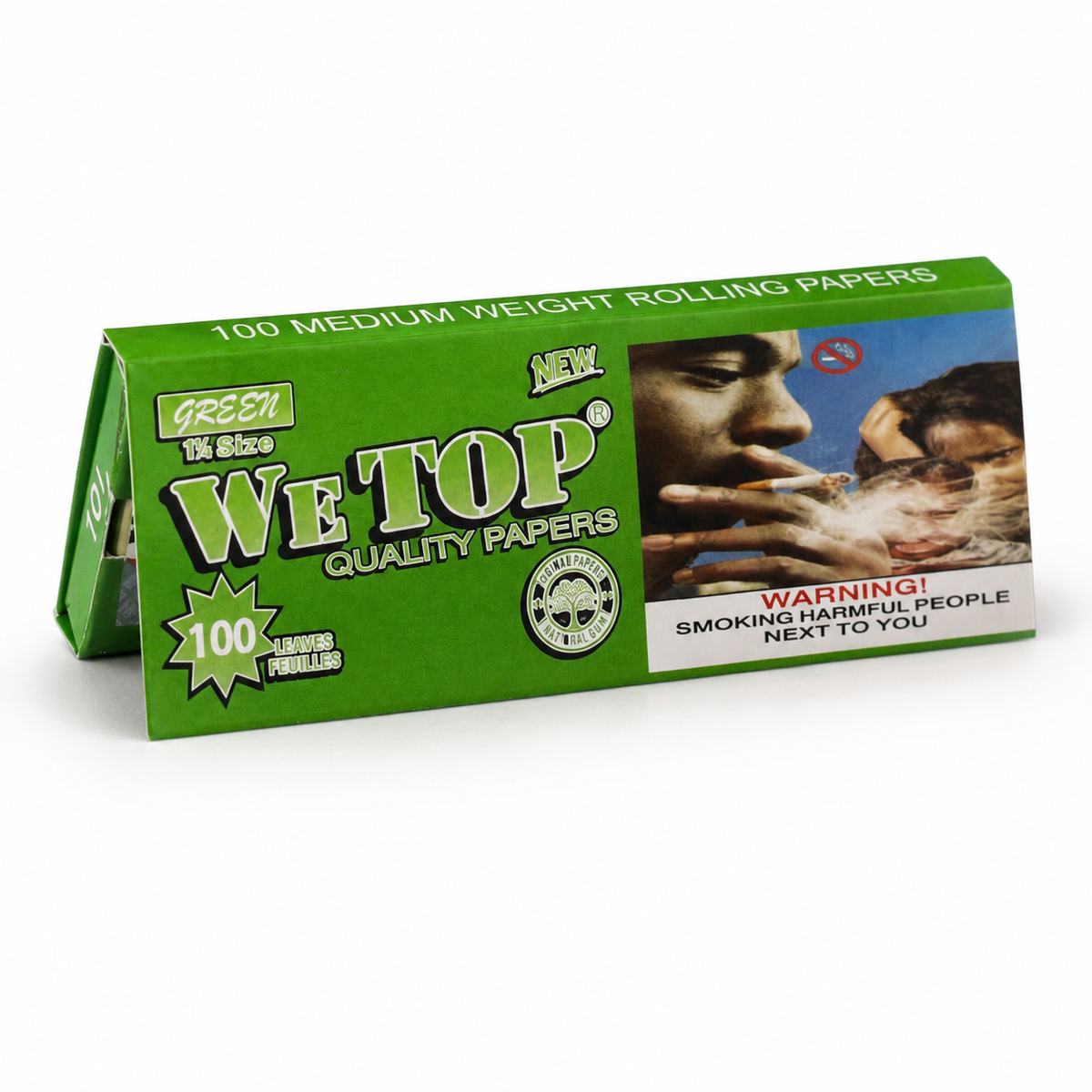 Wetop 1 1/4 Size Mixed Colored (Blue, Green, Purple & Pink) Rolling Paper