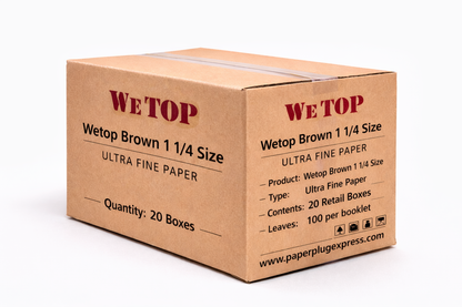 Wetop Brown 1 1/4 Size Rolling Papers