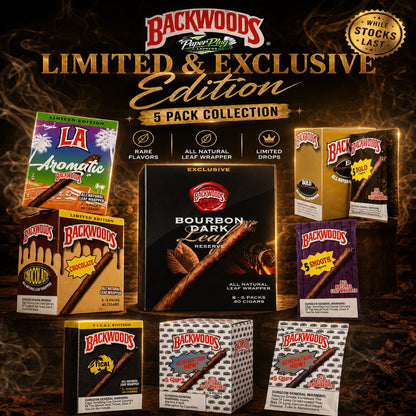 Backwoods - (Limited Edition) Leaf Wrapper Cigar /  Cigarillo - 5 Pack