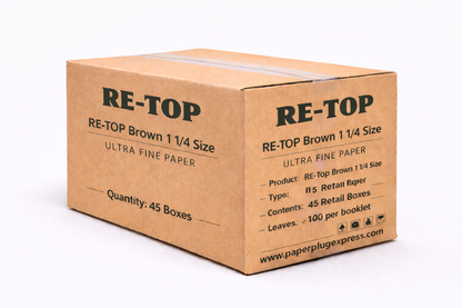 ReTop Brown 1 1/4 Size Rolling Papers
