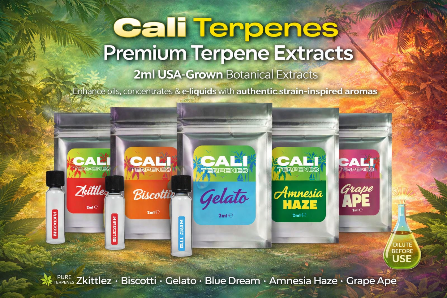Cali Terpenes Premium Terpene Extracts – 2ml