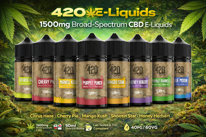 420 E-Liquids 1500mg Broad-Spectrum CBD E-Liquid (50ml)