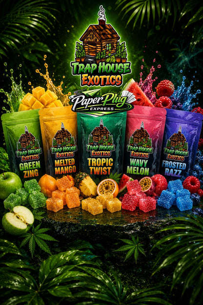 Trap House Exotics 5000mg THC Blend Gummies