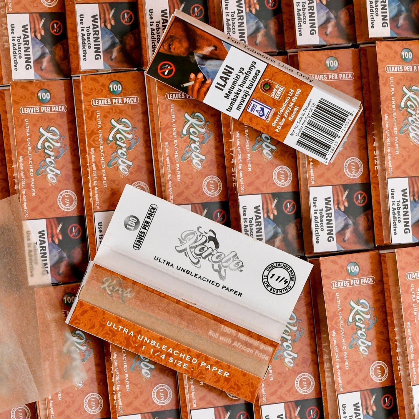 Korobo Brown 1 1/4 Size Rolling Papers - 100 Leaves