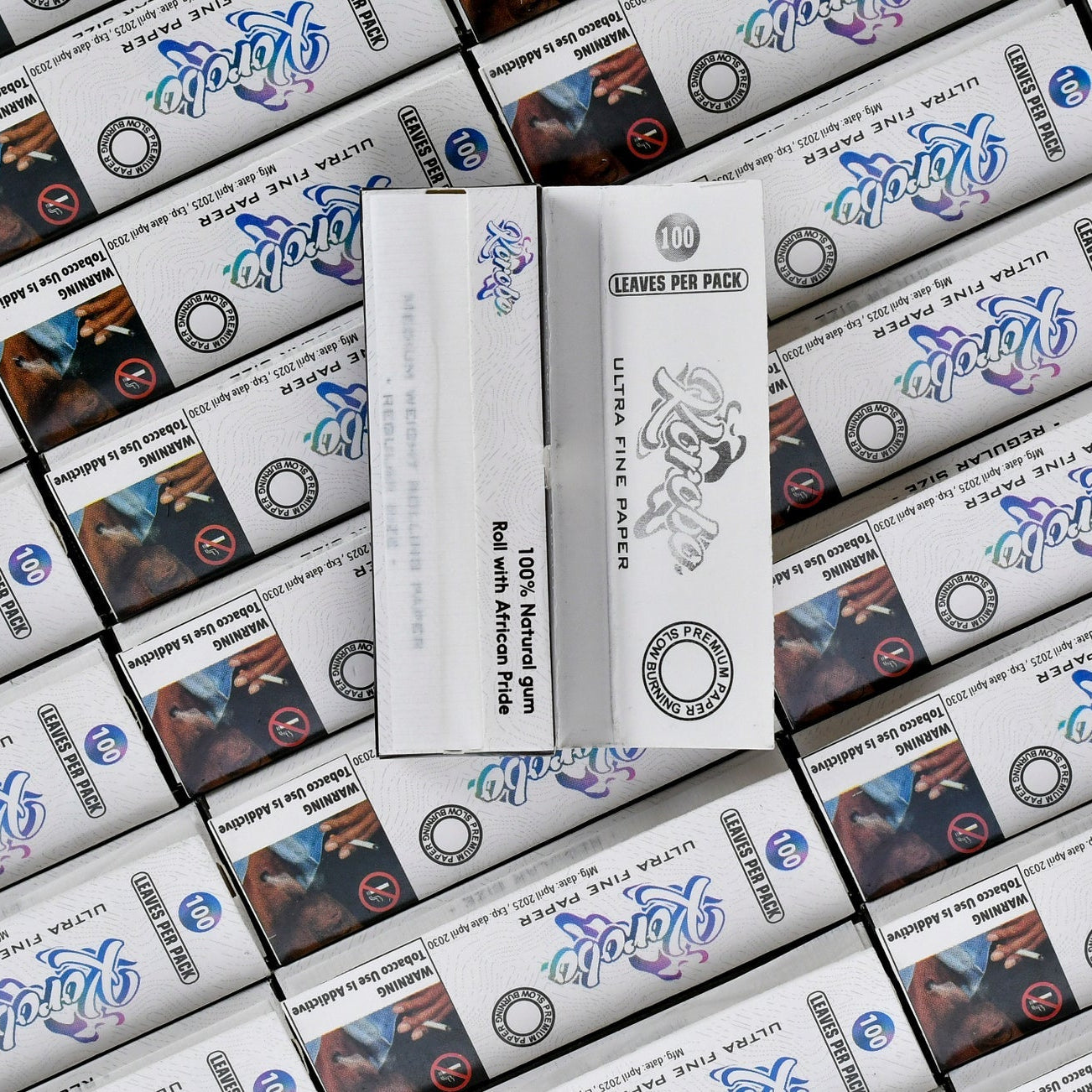 Korobo White Regular Size Rolling Papers - 100 Leaves